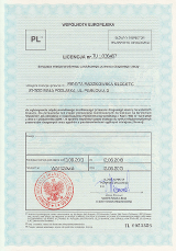 SILOGISTIC - Licencja Miedzynarodowa Nr TU 036467